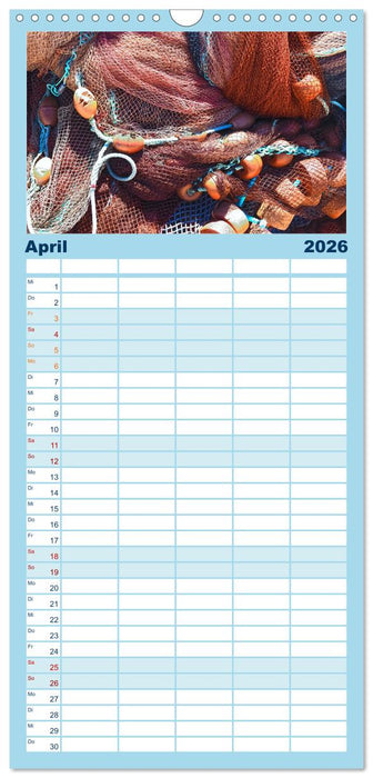 Fischkunst und Fischerglück (CALVENDO Familienplaner 2026)