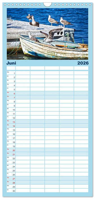 Fischkunst und Fischerglück (CALVENDO Familienplaner 2026)