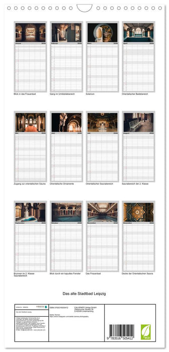 Das alte Stadtbad Leipzig (CALVENDO Familienplaner 2026)