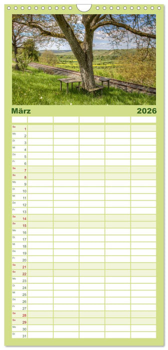 Natur pur - Volkach am Main (CALVENDO Familienplaner 2026)