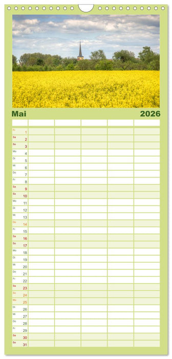 Natur pur - Volkach am Main (CALVENDO Familienplaner 2026)