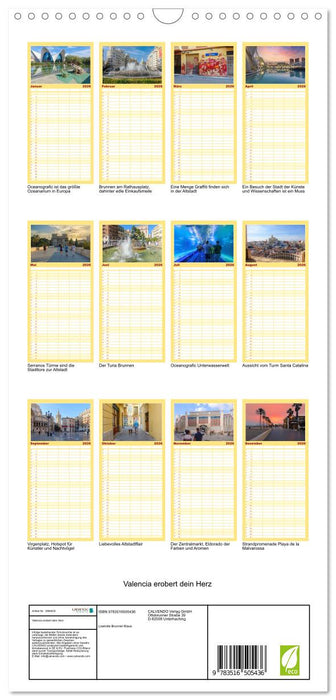 Valencia erobert dein Herz (CALVENDO Familienplaner 2026)