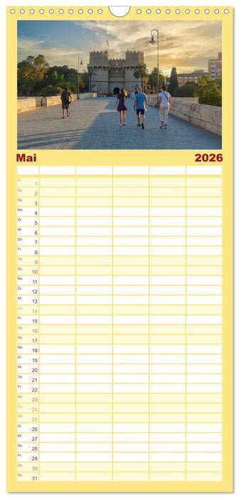 Valencia erobert dein Herz (CALVENDO Familienplaner 2026)