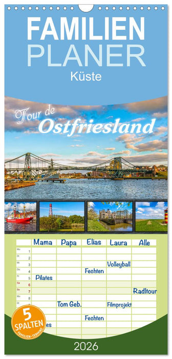 Tour de Ostfriesland (CALVENDO Familienplaner 2026)