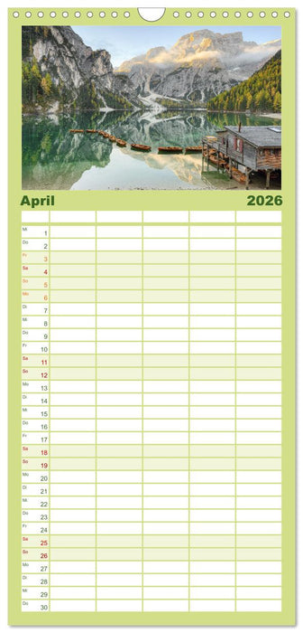 Faszination Dolomiten (CALVENDO Familienplaner 2026)