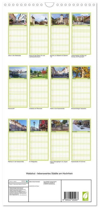 Waldshut - liebenswertes Städtle am Hochrhein (CALVENDO Familienplaner 2026)