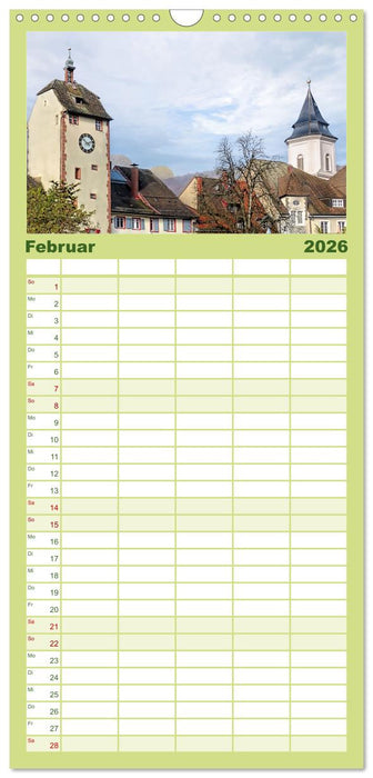 Waldshut - liebenswertes Städtle am Hochrhein (CALVENDO Familienplaner 2026)