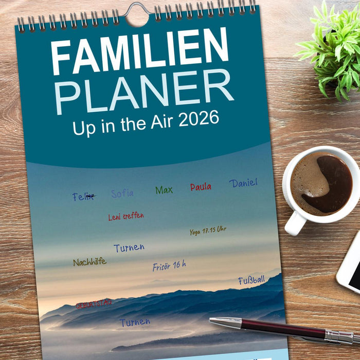 Up in the Air 2026 (CALVENDO Familienplaner 2026)
