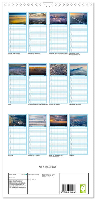 Up in the Air 2026 (CALVENDO Familienplaner 2026)