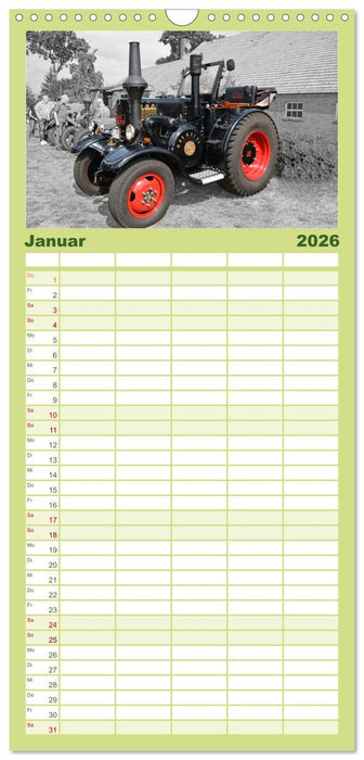 Faszination Landmaschinen - Egal ob alt oder neu (CALVENDO Familienplaner 2026)