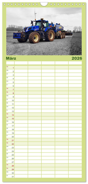 Faszination Landmaschinen - Egal ob alt oder neu (CALVENDO Familienplaner 2026)