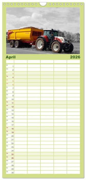 Faszination Landmaschinen - Egal ob alt oder neu (CALVENDO Familienplaner 2026)