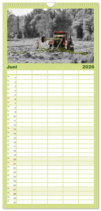 Faszination Landmaschinen - Egal ob alt oder neu (CALVENDO Familienplaner 2026)
