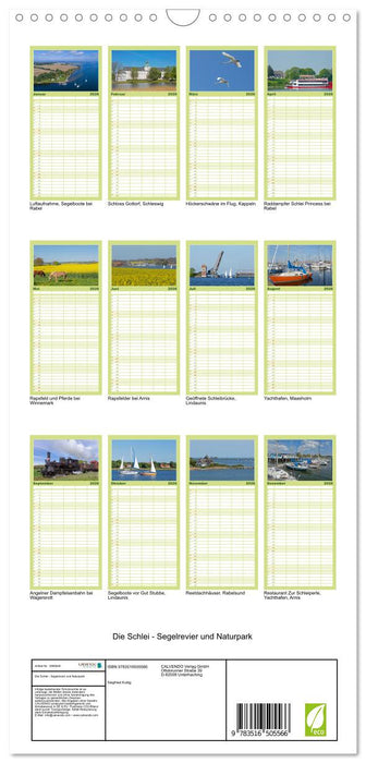 Die Schlei - Segelrevier und Naturpark (CALVENDO Familienplaner 2026)