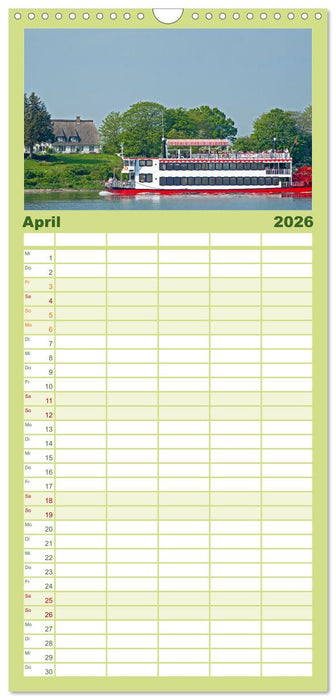 Die Schlei - Segelrevier und Naturpark (CALVENDO Familienplaner 2026)
