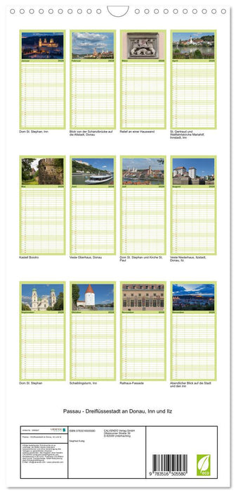 Passau - Dreiflüssestadt an Donau, Inn und Ilz (CALVENDO Familienplaner 2026)