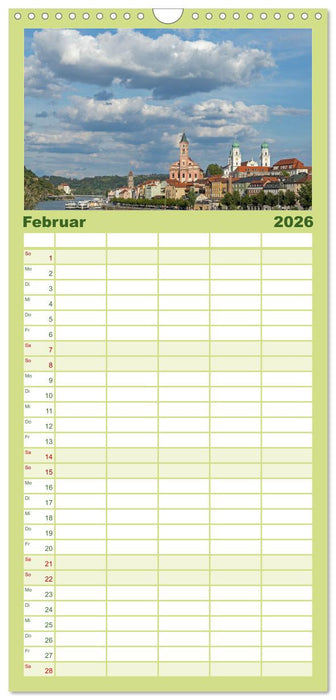Passau - Dreiflüssestadt an Donau, Inn und Ilz (CALVENDO Familienplaner 2026)