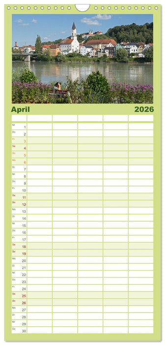 Passau - Dreiflüssestadt an Donau, Inn und Ilz (CALVENDO Familienplaner 2026)