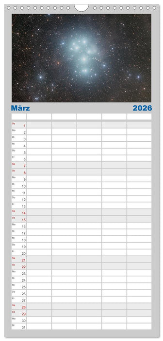 Juwelen der Nacht (CALVENDO Familienplaner 2026)