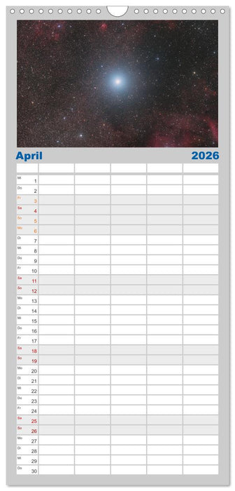 Juwelen der Nacht (CALVENDO Familienplaner 2026)