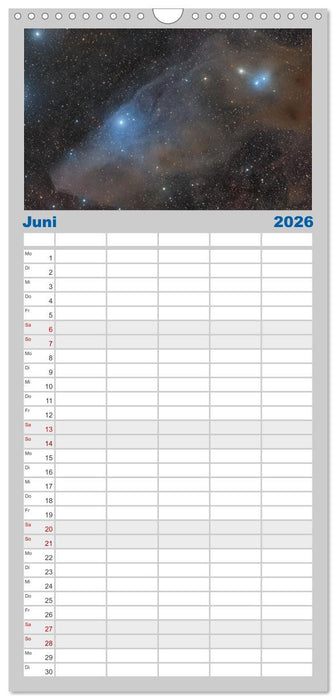 Juwelen der Nacht (CALVENDO Familienplaner 2026)