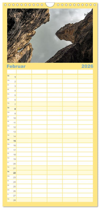 Gen Himmel - Elbsandstein (CALVENDO Familienplaner 2026)