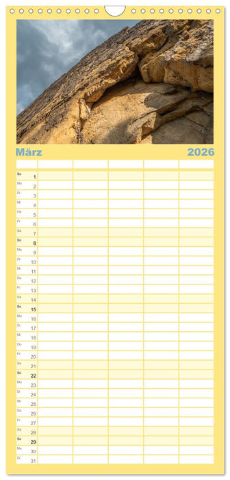 Gen Himmel - Elbsandstein (CALVENDO Familienplaner 2026)