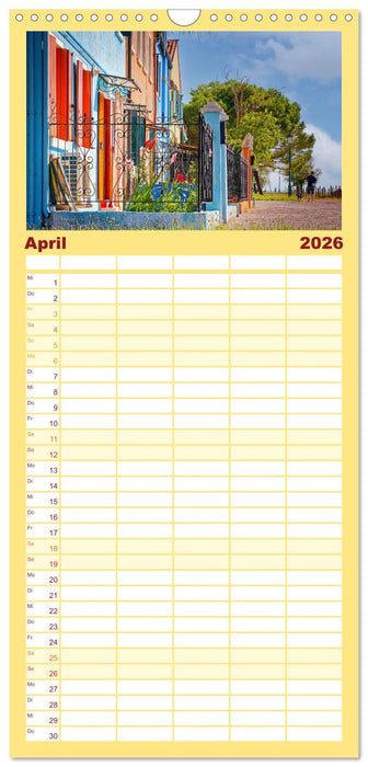 Bunt Bunter Burano (CALVENDO Familienplaner 2026)