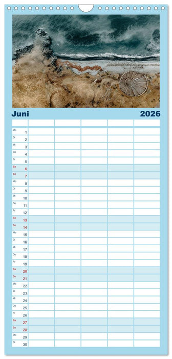 Island - Rundreise im Oktober (CALVENDO Familienplaner 2026)