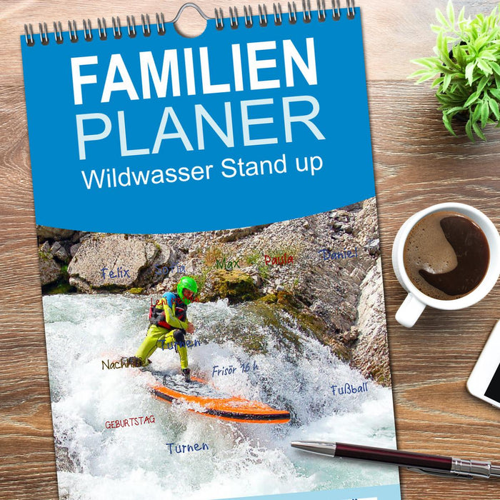 Wildwasser Stand up (CALVENDO Familienplaner 2026)