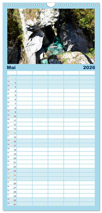 Wildwasser Stand up (CALVENDO Familienplaner 2026)