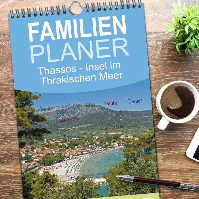 Thassos - Insel im Thrakischen Meer (CALVENDO Familienplaner 2026)