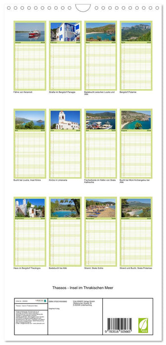 Thassos - Insel im Thrakischen Meer (CALVENDO Familienplaner 2026)
