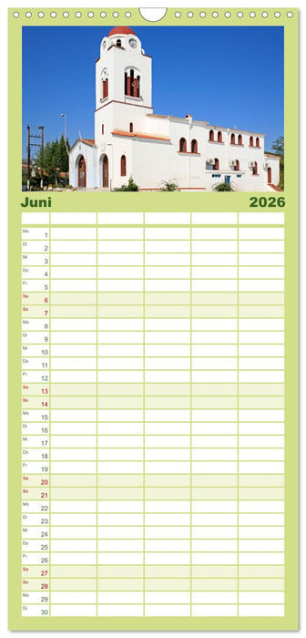 Thassos - Insel im Thrakischen Meer (CALVENDO Familienplaner 2026)