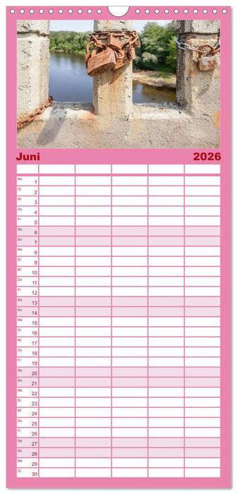 Liebesschlösser, Ich liebe Dich (CALVENDO Familienplaner 2026)