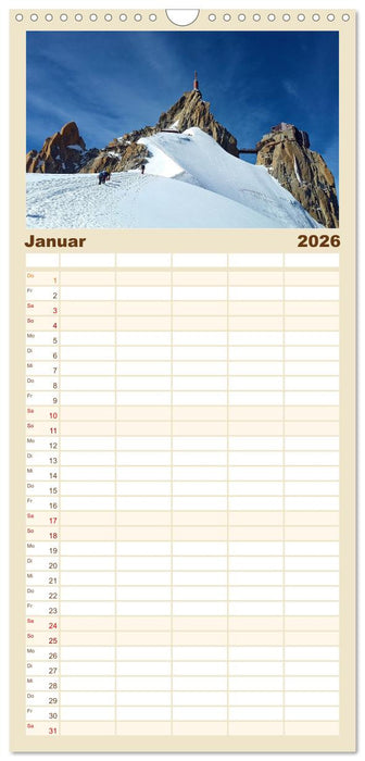 Gipfelabenteuer - wenn der Berg ruft (CALVENDO Familienplaner 2026)