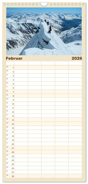 Gipfelabenteuer - wenn der Berg ruft (CALVENDO Familienplaner 2026)