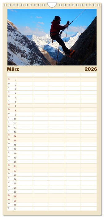 Gipfelabenteuer - wenn der Berg ruft (CALVENDO Familienplaner 2026)