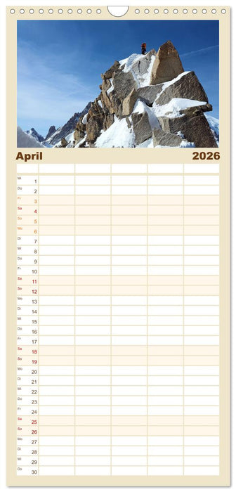 Gipfelabenteuer - wenn der Berg ruft (CALVENDO Familienplaner 2026)