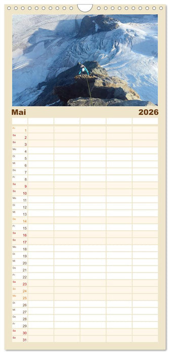 Gipfelabenteuer - wenn der Berg ruft (CALVENDO Familienplaner 2026)