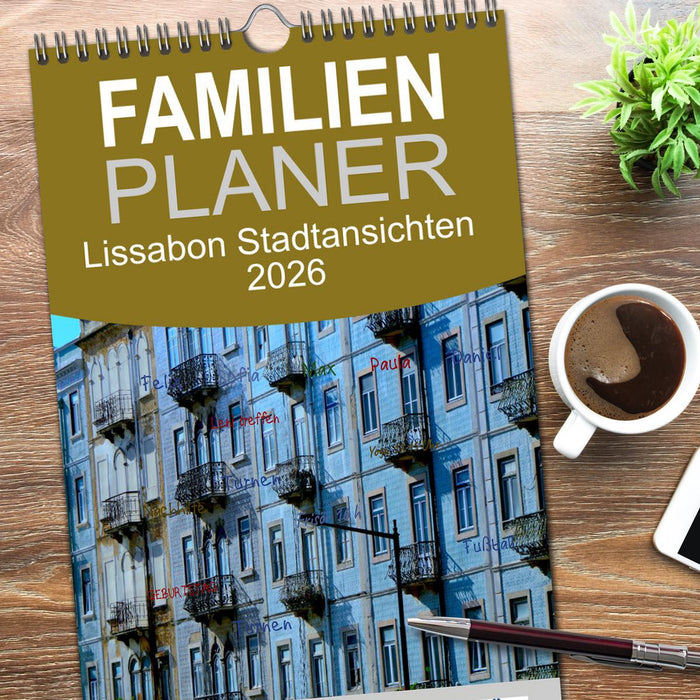 Lissabon Stadtansichten 2026 (CALVENDO Familienplaner 2026)