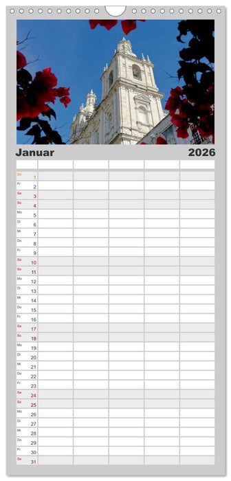 Lissabon Stadtansichten 2026 (CALVENDO Familienplaner 2026)