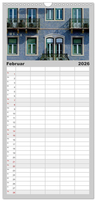 Lissabon Stadtansichten 2026 (CALVENDO Familienplaner 2026)
