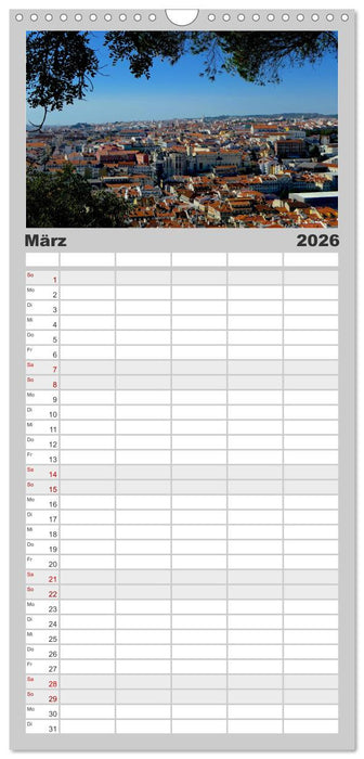 Lissabon Stadtansichten 2026 (CALVENDO Familienplaner 2026)