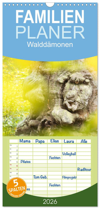 Walddämonen (CALVENDO Familienplaner 2026)
