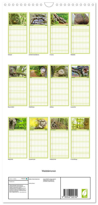 Walddämonen (CALVENDO Familienplaner 2026)