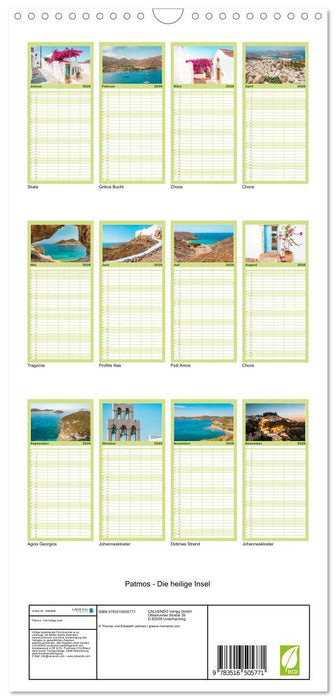 Patmos - Die heilige Insel (CALVENDO Familienplaner 2026)