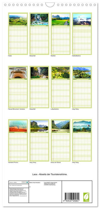 Laos - Abseits der Touristenströme. (CALVENDO Familienplaner 2026)