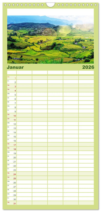 Laos - Abseits der Touristenströme. (CALVENDO Familienplaner 2026)