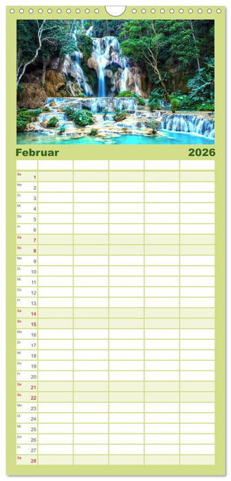 Laos - Abseits der Touristenströme. (CALVENDO Familienplaner 2026)